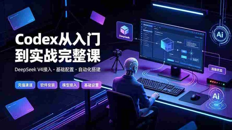 （19257期）Codex从入门到实战完整课｜充值·安装·接入DeepSeek，记忆·插件·Skill·CLI·MCP全拆解-金启创业网 - 网上赚钱方法教程大全 - www.jinqi6.top