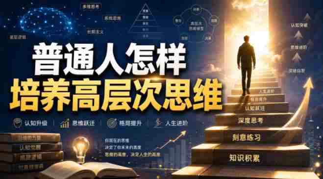 付费文章：普通人怎样培养高层次思维-金启创业网 - 网上赚钱方法教程大全 - www.jinqi6.top
