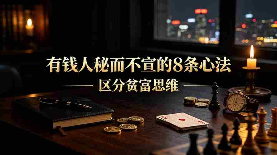 （19413期）付费文章：有钱人秘而不宣的8条心法｜区分贫富思维-金启创业网 - 网上赚钱方法教程大全 - www.jinqi6.top